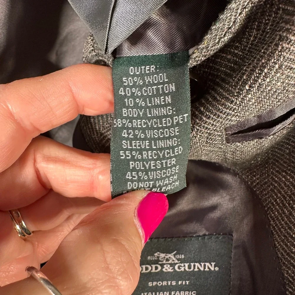 Rodd & Gunn South Hill Jacket XL Lichen Green Herringbone Wool Blend BP1365‎ NEW